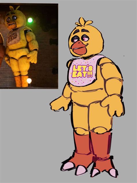 Chica - FNaF Movie | Fnaf drawings, Fnaf characters, Fnaf movie
