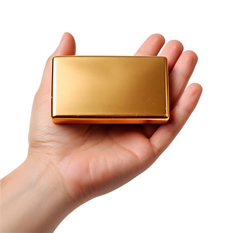 AI generated Hand Holding Gold Bar in Finance Image, Secure Investments
