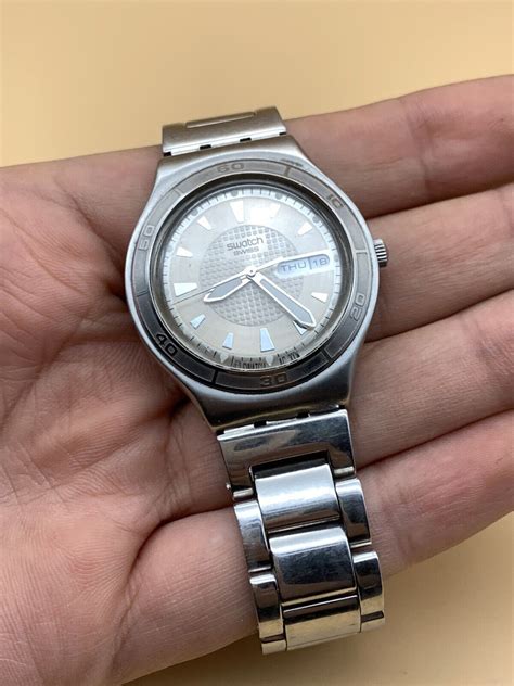 Swatch Irony Steel Peach Dial Quartz Men's Watch SR6265W | eBay