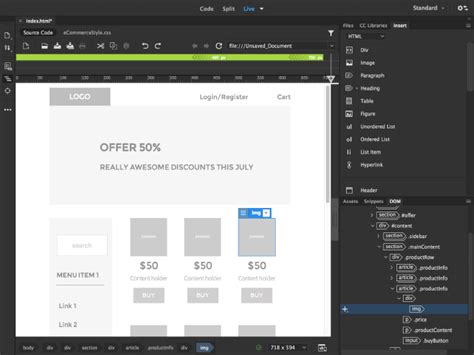 Website design software | Adobe Dreamweaver