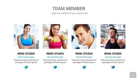 Fitness PowerPoint Presentation Template, Presentation Templates ...