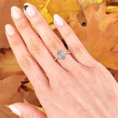Сребърен пръстен "Лабрадорит" – Silenti Jewelry