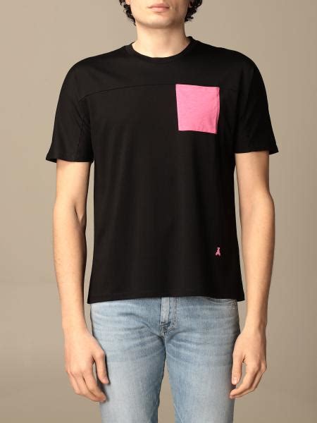 Patrizia Pepe Outlet: cotton T-shirt with patch pocket - Black ...