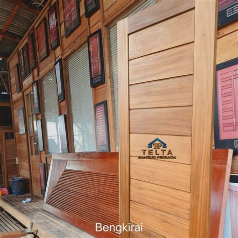 jual pintu pts kayu bengkirai meranti kayu kalimantan kayu solid