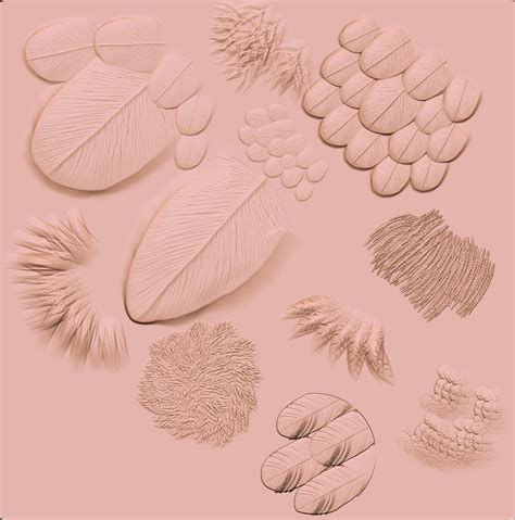 ArtStation - Feather brushes for Zbrush | Brushes