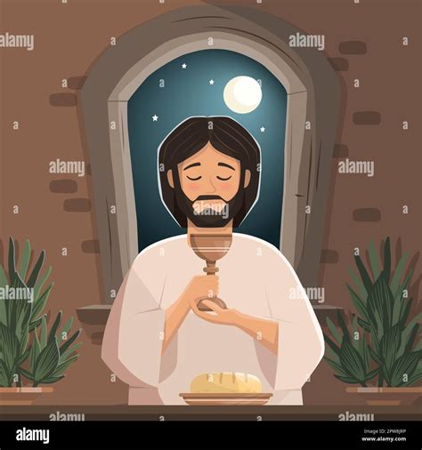 Maundy Thursday. Last Supper of Jesus Christ before the Passion Stock ...