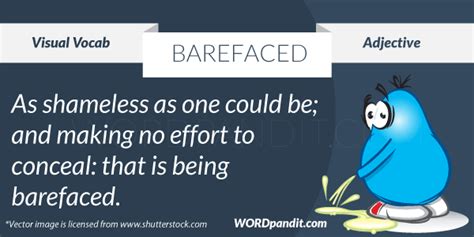 Meaning of Barefaced