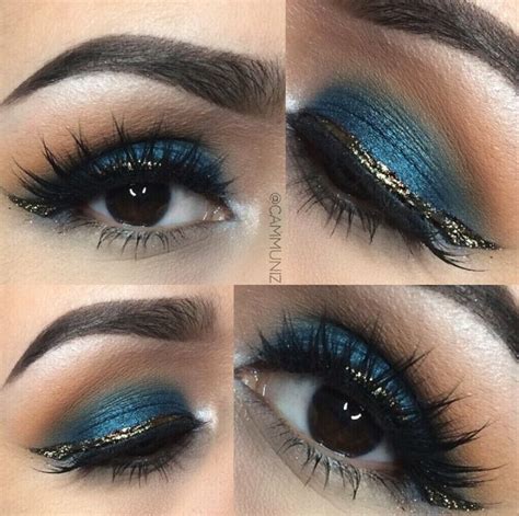 Blue and gold | Eyeshadow, Makeup, All things beauty