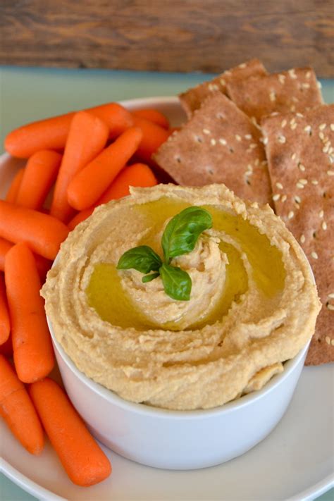 Roasted Garlic Hummus - Little Bits of Real Food