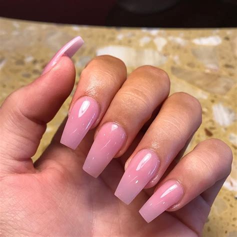 Pink Powder Nails