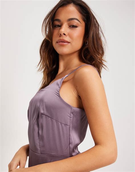 Buy Maya DELICATE ONE SHOULDER SATIN MAXI DRESS - Lilac | Nelly.com