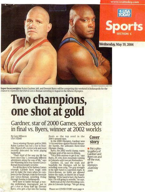 Rulon Gardner in the News | Official Site of Rulon Gardner