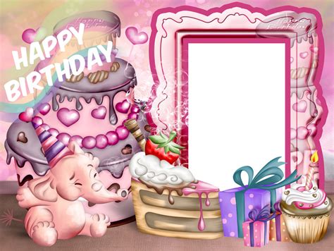 Transparent Happy Birthday Frame | Gallery Yopriceville - High-Quality ...