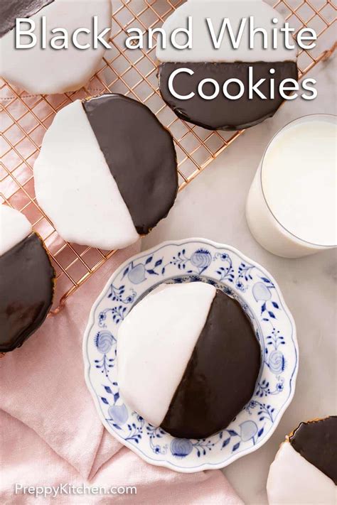 Black and White Cookies - Preppy Kitchen