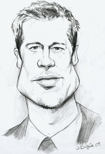 colector: brad-pitt-caricature