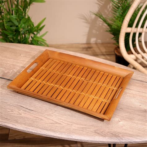 Поднос из бамбука 40х30х5 см No brand 012177979: купить за 1590 руб в ...