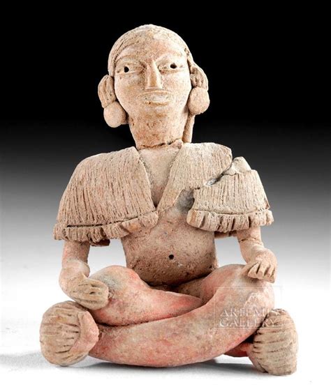 Sold at Auction: Very Fine Xochipala Bi-Chrome Seated Female Figure