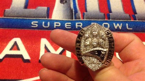 england patriots replica super bowl rings youtube