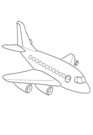 5 Besplatne Avion Bojanke za Odrasle i Djecu za Ispis - Lystok.com