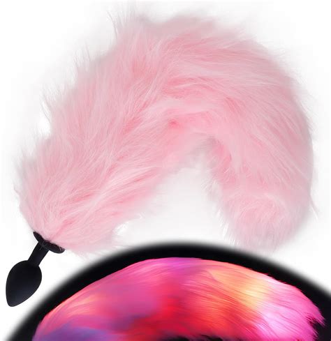 Amazon.com: Anal Plug Fox Tail Glowing in The Dark Silicone Butt Plug