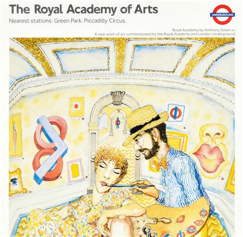Anthony Green - Original Vintage London Underground Poster LT Royal