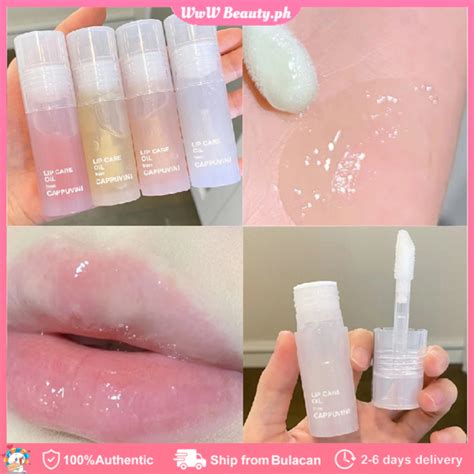CAPPUVINI Lip Oil Hydrating Reduce Wrinkles Lip Balm Lip Gloss Repair ...