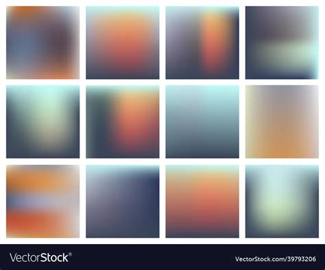 set  gradient blur backgrounds royalty  vector image