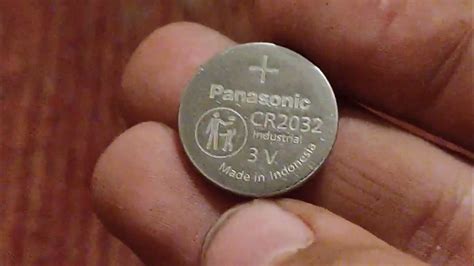 Обзор батарейки типа CR2032 Panasonic CR2032-PANC-3V-M. - YouTube