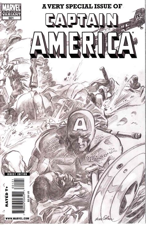 Captain America #601 Black & White Variant [Marvel Comic ...