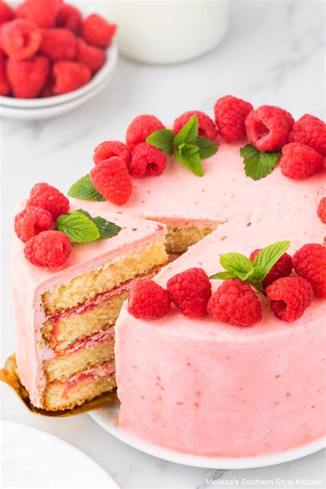 Raspberry Cake - melissassouthernstylekitchen.com