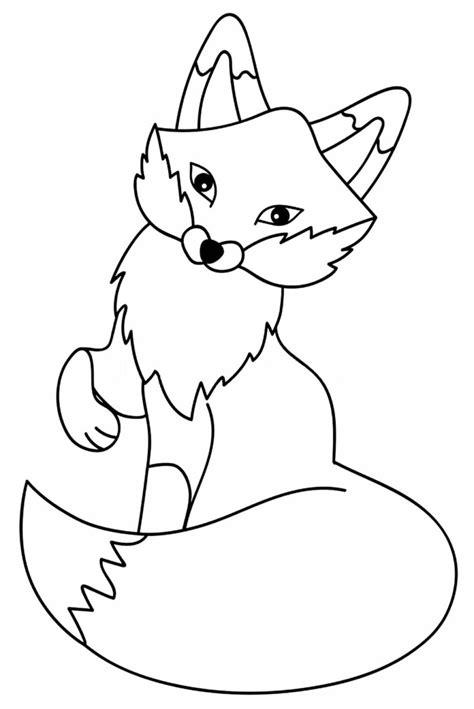 Desenho Raposa Para Colorir