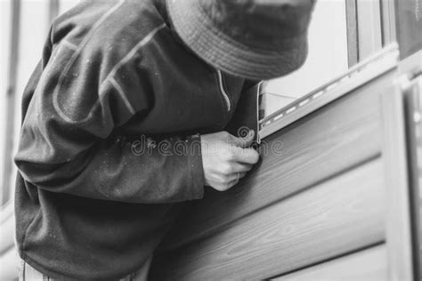 Installation of siding stock image. Image of ladder - 100457089