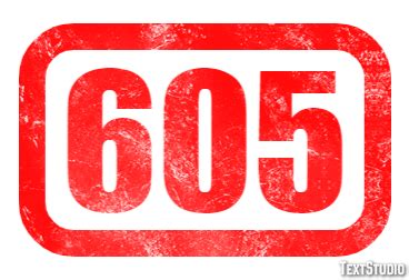 605 Text Effect and Logo Design Number