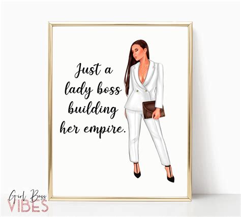 Boss Lady Printable Just A Girl Boss Building Her Empire | Etsy