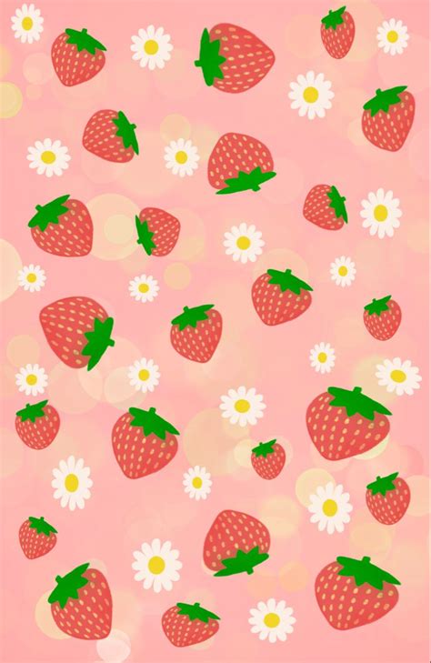 Strawberry wallpaper red cute