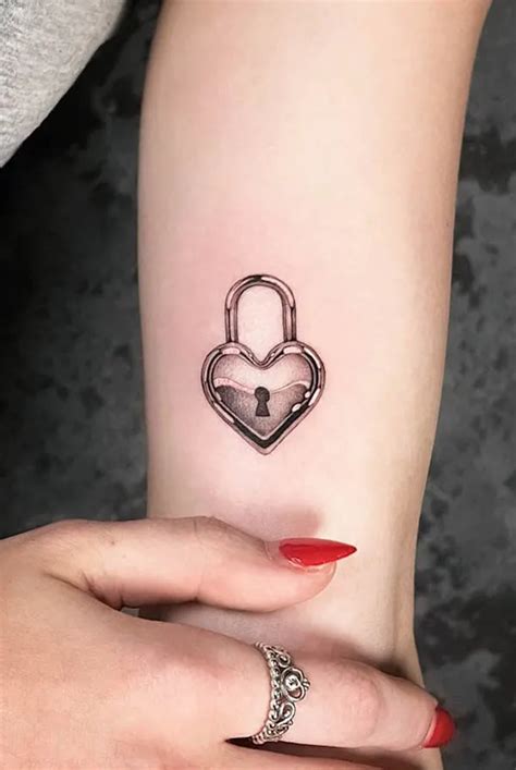 Key To My Heart Wrist Tattoo