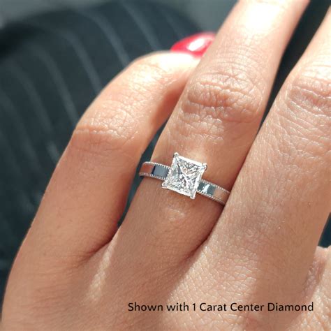 Princess Cut One Carat Diamond Ring Hot Sale | bellvalefarms.com