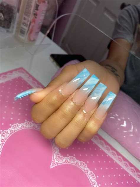 Pin by Rialicious 💋 on CLAWS | Blue acrylic nails, Acrylic nails, Long