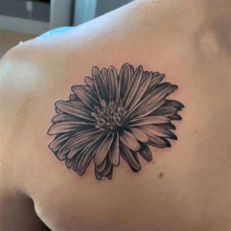Beautiful Aster Flower Tattoo Ideas and Their Meaning