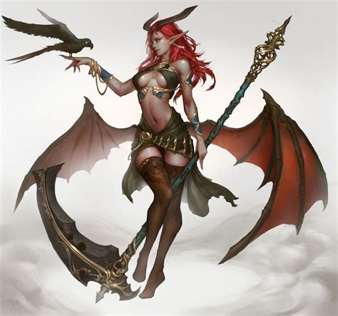 Succubus, JeongSeok Lee on ArtStation at https://www.artstation.com