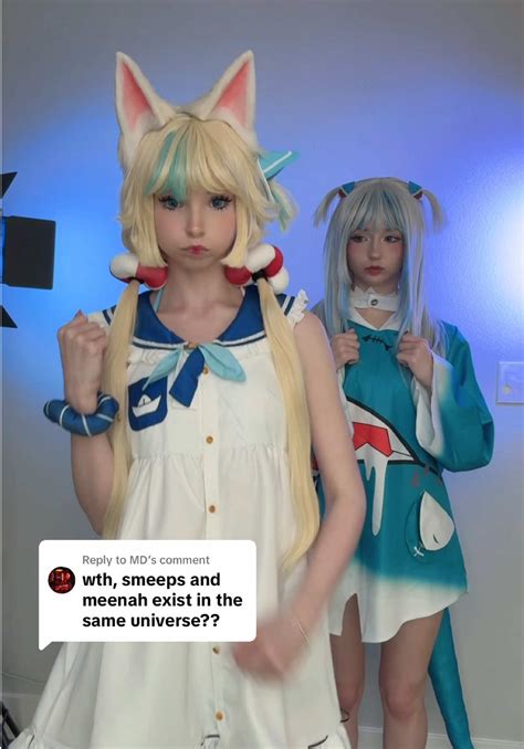 Replying to @MD i broke in :3 @smeeps #vtubers #cosplay #gawrgura #sam