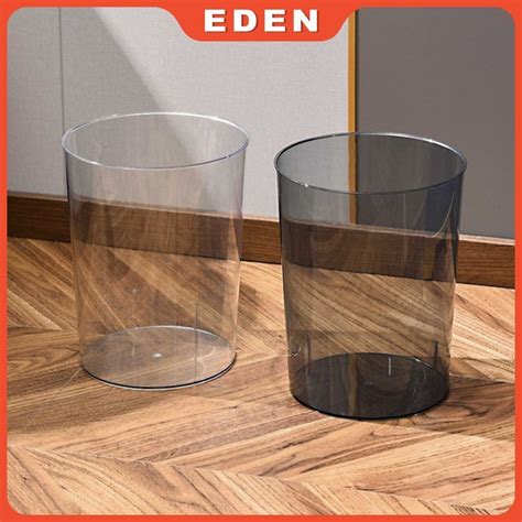 12l Large Transparent Trash Can Aesthetic Trash Can Office Bathroom ...