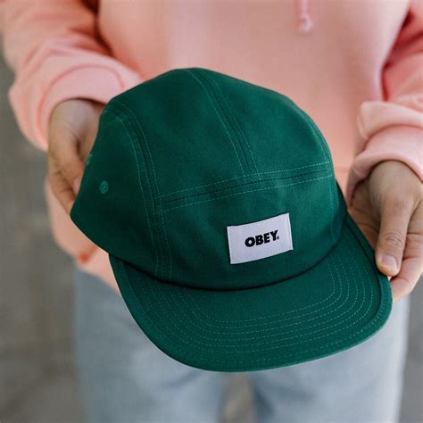 Кепка Obey Bold Label Organic Camp Hat Aventurine Green 24238 цвет ...