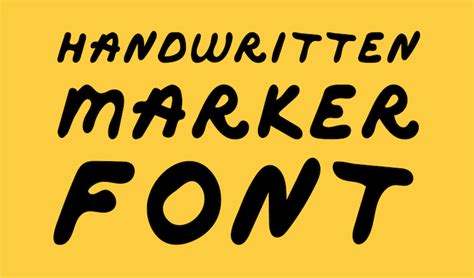 Download Marker Font font | fontsme.com