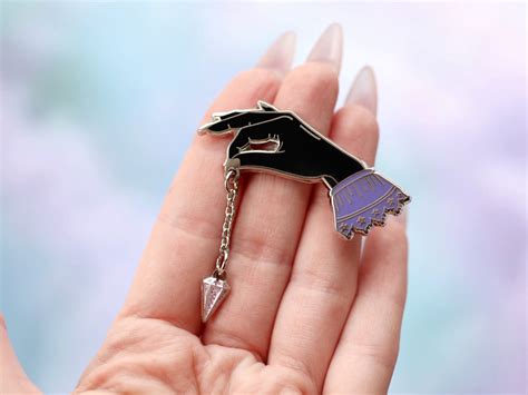 pendulum hand divination pin lady moon