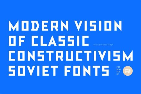 Soviet Constructivist Type by Russian Designers TypeType ...