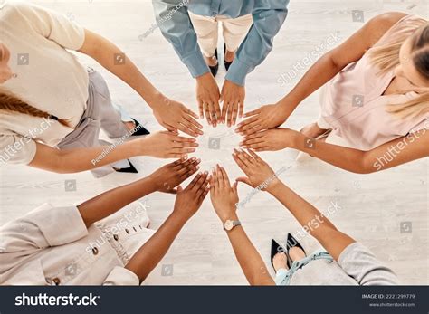 hands  office women hand circle stock photo