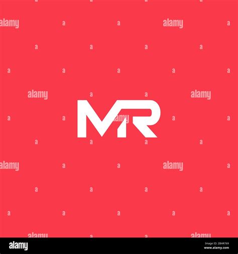 mr logo design . clean and modern mr initials logo . abstract letter mr mark logo Stock Vector ...