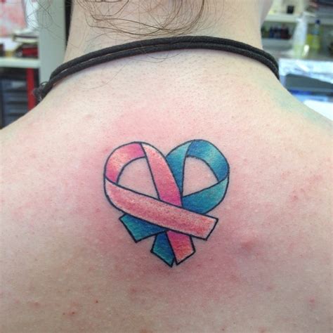 Heart Cancer Ribbon Tattoo - CancerWalls