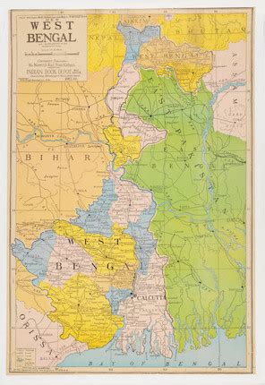 Bonhams : CALCUTTA AND BENGAL - MAPS. Guide Map of Calcutta & Howrah ...